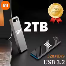 Xiaomi 2TB USB 3.2 Flash Drive High Speed Phone Data Transfer Portable Metal U Disk TypeC Memory Stick Waterproof SSD Storage PC